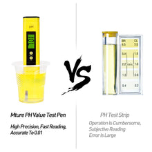 Carica l'immagine nel visualizzatore di Gallery, Mture PH Tester Misuratore Digitale, Alta Precisione con LCD Giallo - Ilgrandebazar