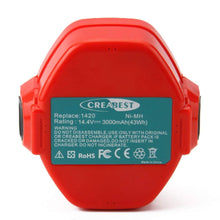 Carica l'immagine nel visualizzatore di Gallery, Creabest 14,4V 3000mAh Ni-MH Batteria Sostitutiva per Makita 1051D 14.4v - Ilgrandebazar