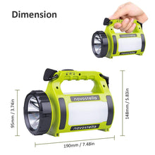 Carica l'immagine nel visualizzatore di Gallery, Novostella Torcia Lanterna LED 3 in 1, Lampada Ricaricabile USB 2000mAh - Ilgrandebazar