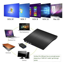 Carica l'immagine nel visualizzatore di Gallery, iAmotus Masterizzatore Dvd USB 3.0, Nero - DVD Esterno 3.0 + Tipo-C port - Ilgrandebazar
