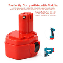 Carica l'immagine nel visualizzatore di Gallery, Creabest 14,4V 3000mAh Ni-MH Batteria Sostitutiva per Makita 1051D 14.4v - Ilgrandebazar