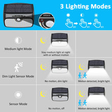 Carica l'immagine nel visualizzatore di Gallery, Cocoda Luce Solare Led Esterno, 48 LED Sensore Movimento [Pannello Nero - Ilgrandebazar