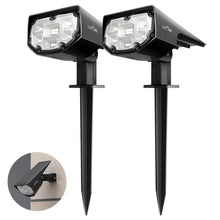 Carica l'immagine nel visualizzatore di Gallery, 12 LED Luci Solari Esterno, IP67 Luce Solare con 2 Modalità di 2 pezzi - Ilgrandebazar
