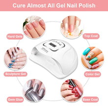 Carica l'immagine nel visualizzatore di Gallery, MOULEI 150W Lampada Unghie LED UV Professionale per Manicure/Pedicure,... - Ilgrandebazar