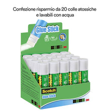 Carica l'immagine nel visualizzatore di Gallery, Scotch Colla Stick per la Scuola Elementare, Media, Asilo 20pz x 21 g - Ilgrandebazar