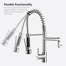 Carica l'immagine nel visualizzatore di Gallery, Auralum Miscelatore Cucina Alto Pressione Rubinetto con Due Uscita Acqua - Ilgrandebazar