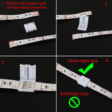 Carica l'immagine nel visualizzatore di Gallery, KINYOOO 4 pin L-forma Connettore angolare (10 pezzi), 4 Strisce LED... - Ilgrandebazar