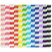 Carica l'immagine nel visualizzatore di Gallery, Keriber 300 pezzi biodegradabili cannucce di carta potabile Stripe paglia... - Ilgrandebazar