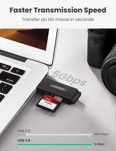 Carica l'immagine nel visualizzatore di Gallery, UGREEN USB 3.0 Lettore Schede SD TF Card Reader 5Gbps, Adattatori per schede... - Ilgrandebazar