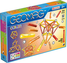Carica l'immagine nel visualizzatore di Gallery, Geomag- Color Gioco di Costruzione con Sfere e 64 Pezzi, Multicolore