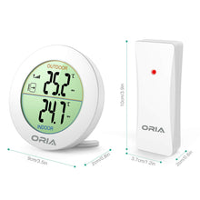 Carica l'immagine nel visualizzatore di Gallery, ORIA Termometro Interno Digitale, Wireless 1 Sensori Wireless, Bianco A