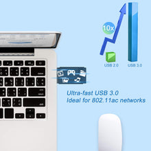 Carica l'immagine nel visualizzatore di Gallery, Lemorele Adattatore WiFi USB 3.0 AC1200Mbps Bluetooth 1200-Mbps-MU-MIMO - Ilgrandebazar