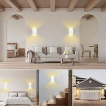 Carica l'immagine nel visualizzatore di Gallery, OOWOLF 2 Pezzi LED Lampada da Parete IP65 Impermeabile, Applique Bianca-2 - Ilgrandebazar