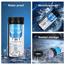 Carica l'immagine nel visualizzatore di Gallery, Dustgo 7 in 1 Strisce Acqua Piscina con 100 pezzi Cartine Tornasole 100 PCS