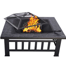 Carica l'immagine nel visualizzatore di Gallery, HENGMEI 3 in 1 Fire Pit 81cm Braciere da giardino o terrazzo Modell A, - Ilgrandebazar