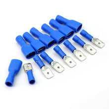 Carica l'immagine nel visualizzatore di Gallery, Aussel Metal Assorted Electrical Wire Terminal Spade Connectors Male Blue - Ilgrandebazar