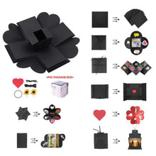 Carica l'immagine nel visualizzatore di Gallery, OUME Explosion Box Scrapbook Creative DIY Photo Album Creativo Nero - Ilgrandebazar
