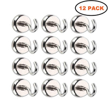 Carica l'immagine nel visualizzatore di Gallery, Gancio magnetico, potente magnete al neodimio supporto a gancio, 12 Pack