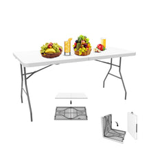 Carica l'immagine nel visualizzatore di Gallery, Sotech - Tavolo Trasportabile, Portatile 152 x 71.5 cm, Bianco - Ilgrandebazar