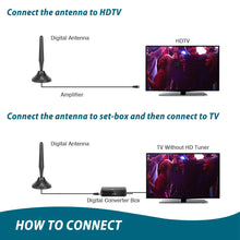 Carica l'immagine nel visualizzatore di Gallery, TILVIEW Antenna TV, Portatile con Base Magnetica, Amplificatore... - Ilgrandebazar