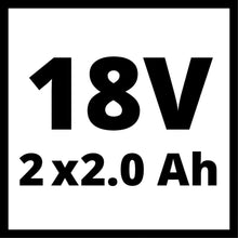 Carica l'immagine nel visualizzatore di Gallery, Einhell 4511488 PXC-Twinpack 2,0 Ah Batteria, Rosso, Nero Rot, Schwarz - Ilgrandebazar