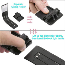 Carica l'immagine nel visualizzatore di Gallery, EasyULT Lampada da Lettura USB Ricaricabile, Luce Notturna, 3 Nera - Ilgrandebazar