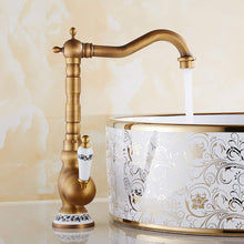 Carica l'immagine nel visualizzatore di Gallery, Miscelatore Rubinetto Antico Monocomando per Lavabo Alto da Ottone - Ilgrandebazar