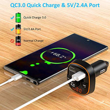 Carica l'immagine nel visualizzatore di Gallery, Zealife Bovon Trasmettitore Bluetooth per Auto, 7 Colori Controluce con Modalità...