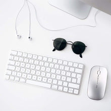 Carica l'immagine nel visualizzatore di Gallery, INPHIC Mouse Wireless Ricaricabile, Ottico Mini M Size, Argento chiaro - Ilgrandebazar