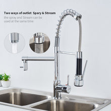 Carica l'immagine nel visualizzatore di Gallery, Auralum Miscelatore Cucina Alto Pressione Rubinetto con Due Uscita Acqua - Ilgrandebazar