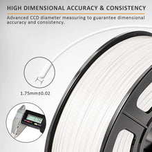 Carica l'immagine nel visualizzatore di Gallery, ABS Filament 1.75mm, SUNLU ABS Filament for 3D Printer, Dimensional Accuracy +/- 0.02 mm, ABS White 1KG