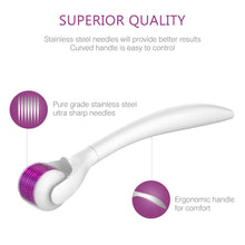 Carica l'immagine nel visualizzatore di Gallery, Dermaroller 3 in 1, ETEREAUTY 0.5mm Rullo Ago per la Derma Roller, bianco - Ilgrandebazar