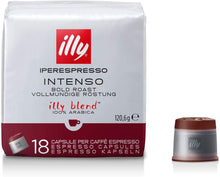 Carica l'immagine nel visualizzatore di Gallery, illy Capsule Caffè Iperespresso Tostato Intenso, Confezione da 6 x 18 Capsule