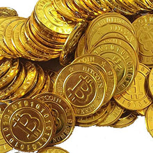 Carica l'immagine nel visualizzatore di Gallery, NUOBESTY 100 pz plastica Monete d'oro Pirata Bitcoin - Ilgrandebazar