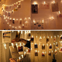 Carica l'immagine nel visualizzatore di Gallery, 20 Foto LED clip luci della stringa per appendere quadri e Bianco Caldo - Ilgrandebazar