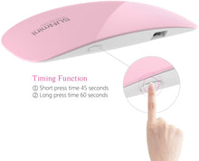 Carica l'immagine nel visualizzatore di Gallery, SUNUV SUNmini 6W UV Lampade LED per Gel Unghie,2 Timer Preimpostati (45s, 60s)