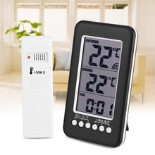 Carica l'immagine nel visualizzatore di Gallery, Termometro Digitale LCD Orologio Senza Fili Trasmettitore Wireless... - Ilgrandebazar