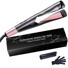 Carica l'immagine nel visualizzatore di Gallery, Piastra Capelli Curl &amp; Straight, 2 in 1 Ferro Arricciacapelli, Tormalina gold - Ilgrandebazar