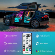 Carica l'immagine nel visualizzatore di Gallery, Govee Striscia LED Auto con Telecomando, Aggiornato 2-in-1 Design 4*22cm, Rgb - Ilgrandebazar