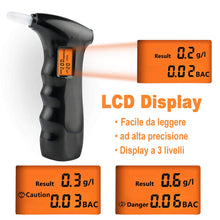 Carica l'immagine nel visualizzatore di Gallery, JTENG Etilometro Portatile,Test dell'alcool Portatile Digitale Professionale... - Ilgrandebazar
