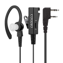 Carica l'immagine nel visualizzatore di Gallery, COODIO 2-Pin Kenwood C-Shell Cuffia [Microfono/PTT/VOX Combinazione]... - Ilgrandebazar