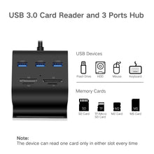 Carica l'immagine nel visualizzatore di Gallery, UGREEN Hub USB 3.0 3 Porte 5Gbps e Card Reader 4 Slot SD TF MS M2 con Nero - Ilgrandebazar