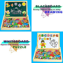 Carica l'immagine nel visualizzatore di Gallery, Puzzle Magnetico Legno Giocattolo di Bambini con Double Face White
