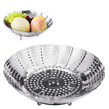 Carica l'immagine nel visualizzatore di Gallery, Vicloon Cestello per Cuocere Verdure a Vapore,Cucina Cestino normal, Argento