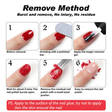 Carica l'immagine nel visualizzatore di Gallery, (2 Pezzi) Nail Polish Remover, Magic Soak Off Gel, Quick and Safe, Rimuove... - Ilgrandebazar
