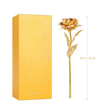 Carica l'immagine nel visualizzatore di Gallery, ETEREAUTY 24K Placcato Rosa Regalo, Artificiale Placcata con D'oro - Ilgrandebazar