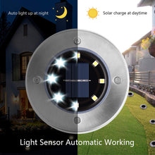 Carica l'immagine nel visualizzatore di Gallery, Luci Solari Giardino 8 LED,Dingde led da Esterno,LED Luce 4 Pezzi - Ilgrandebazar
