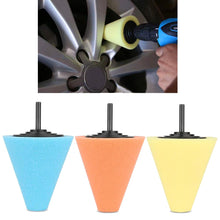 Carica l'immagine nel visualizzatore di Gallery, Lucidatura Auto Set,3Pcs Spugna Cono Tampone di Sfera di... - Ilgrandebazar