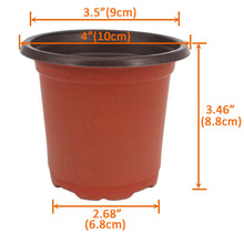 Carica l'immagine nel visualizzatore di Gallery, Huvai 100 pz 10,2 cm plastica vasi di piante piantine nursery con 100 pezzi... - Ilgrandebazar