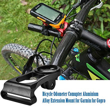 Carica l'immagine nel visualizzatore di Gallery, Alomejor Bicycle computer Mount aluminum extension ciclismo Nero